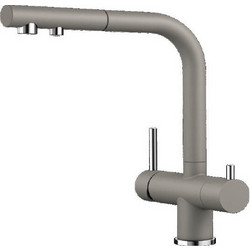 Blanco Fontas-S II 525206 Μπαταρία Κουζίνας Πάγκου Τριπλής Παροχής Ανάμεικτη Γκρι