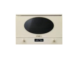 Smeg MP822PO Εντοιχιζόμενος Φούρνος Μικροκυμάτων με Grill 22lt Μπεζ