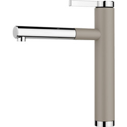 Blanco Linee-S 518446 Μπαταρία Κουζίνας Πάγκου Διπλής Παροχής Ανάμεικτη με Ντουζ Μπεζ