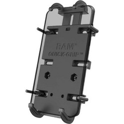 Ram Quick Grip XL Phone Holder with Ball Περιστρεφόμενη Βάση Κινητού Μηχανής με Κλιπ για Τιμόνι