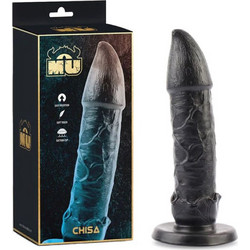 Chisa Novelties Mu Monster Dildo με Βεντούζα Μαύρο