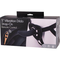 Seven Creations Remote Control Harness Strap On με Dildo 12.5cm & Δόνηση Μαύρο