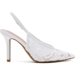 Elenross Γόβες Slingback με Τακούνι Στιλέτο Λευκές GS10130W