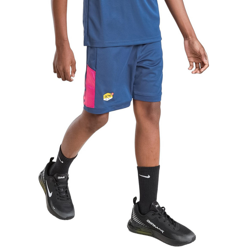 45d754 Nike Kylian Mbappe Παιδική Βερμούδα Υφασμάτινη Royal Blue Φούξια IF2773 ...