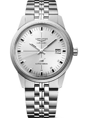 Longines Ultra-Chron Ανδρικό Ρολόι Αυτόματο με Ασημί Μεταλλικό Μπρασελέ L2.937.4.72.6