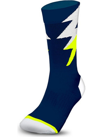 Zeus Thunder Ανδρικές Κάλτσες Ψηλές με Σχέδια Navy Μπλε