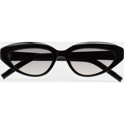 Kaleos Blum C001 Γυναικεία Γυαλιά Ηλίου Cat Eye Κοκάλινα Μαύρα με Διαφανές Φακό