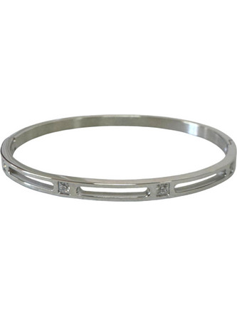 RO Accessories Γυναικείο Βραχιόλι Βέργα Ασημί BR200