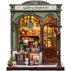 Cutebee Gallery Bookstore 3D Book Nook DIY 246 Κομμάτια 19.1cm