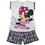 Beboulino Minnie Mouse Παιδική Πιτζάμα Βαμβακερή Καλοκαιρινή Λευκή Μαύρη 801-081