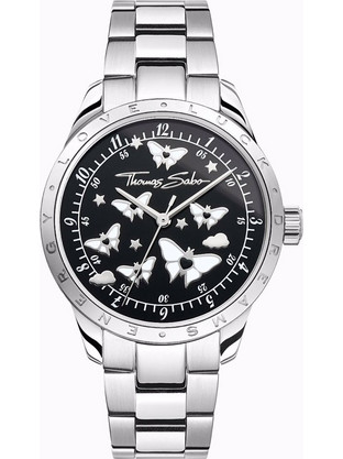 Thomas Sabo Γυναικείο Ρολόι με Ασημί Μεταλλικό Μπρασελέ WA0432-201-203-34