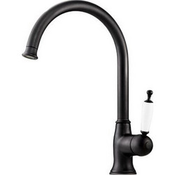 Bugnatese Oxford 6381-400 Μπαταρία Κουζίνας Πάγκου Διπλής Παροχής Ανάμεικτη Μαύρη