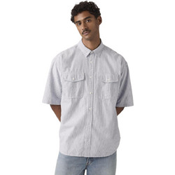 Levi's Ανδρικό Πουκάμισο Βαμβακερό Κοντομάνικο Κανονική Γραμμή Λευκό 005GI-0001