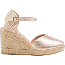 Gaimo Καλοκαιρινές Γυναικείες Πλατφόρμες Εσπαντρίγες Ψηλές Ροζ Χρυσές GAI-4S1-080-153