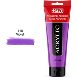 EFO 118 Violet Ακρυλικό Χρώμα Ζωγραφικής 120ml