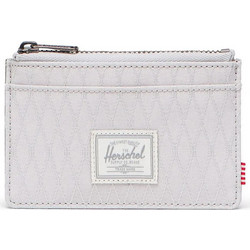 Herschel Oscar Μικρό Υφασμάτινο Γυναικείο Πορτοφόλι με Φερμουάρ Λευκό