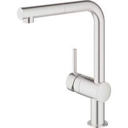 GROHE Minta 32168DC0 Μπαταρία Κουζίνας Πάγκου Διπλής Παροχής Ανάμεικτη Inox