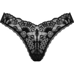 Obsessive Donna Dream Γυναικείο Sexy String με Δαντέλα Μαύρο 5901688252970