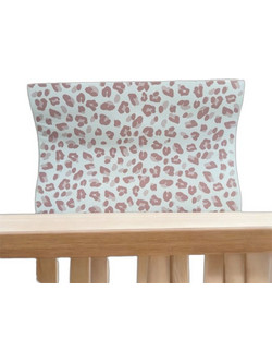 Bebe Jou Leopard Μαλακή Αλλαξιέρα Μωρού Πλαστική 72x44cm Ροζ Πράσινο Mint