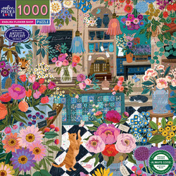 Puzzle eeBoo English Flower Shop 1000 Κομμάτια