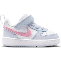 Nike Court Borough Παιδικά Sneakers Λευκά Γαλάζια Ροζ IQ2727-101