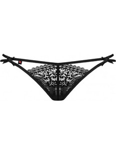 Obsessive Intensa Γυναικείο Sexy String με Δαντέλα Μαύρο 5901688206164