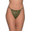 Milena By Paris Γυναικείο Sexy String με Δαντέλα Χακί 7740
