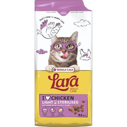 Versele-Laga Lara Adult Care Light & Sterilised with Chicken 12.5kg