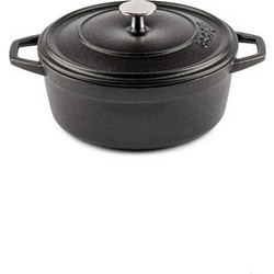 Hosse Kitchen Μαντεμένια Κατσαρόλα Αντικολλητική Μαύρη 9cm 2τμχ
