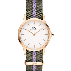 Daniel Wellington Γυναικείο Ρολόι με Χακί Υφασμάτινο Λουράκι DW00100680