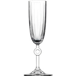 Hermia Ποτήρια Σαμπάνιας Γυάλινα Κολωνάτα 150ml 6τμχ 896PBH1132