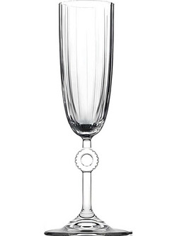 Hermia Ποτήρια Σαμπάνιας Γυάλινα Κολωνάτα 150ml 6τμχ 896PBH1132