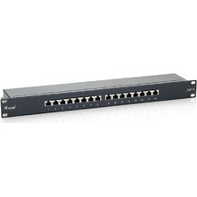 Equip 326416 Ethernet Patch Panel Rack 1U 19" 16 Θυρών Cat.6 Shielded FTP