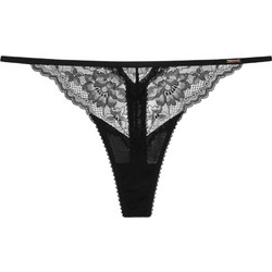 Dorina Γυναικείο Sexy String με Δαντέλα Μαύρο FXST0053LA182-BK0001
