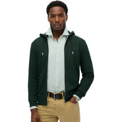 Superdry Ανδρική Ζακέτα Φούτερ με Κουκούλα και Φερμουάρ Πράσινη M2014128A-20E