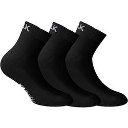 Walk Ανδρικές Κάλτσες Κοντές Μαύρες 3Pack V17-0202