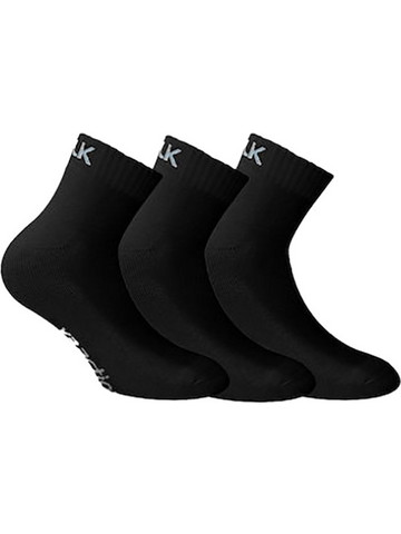 Walk Ανδρικές Κάλτσες Κοντές Μαύρες 3Pack V17-0202