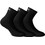 Walk Ανδρικές Κάλτσες Κοντές Μαύρες 3Pack V17-0202
