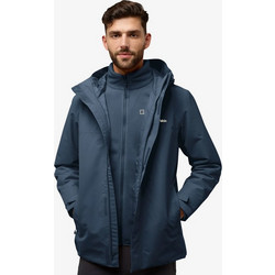 Jack Wolfskin Ανδρικό Μπουφάν Χειμωνιάτικο Softshell Πετρόλ A61864-C0412