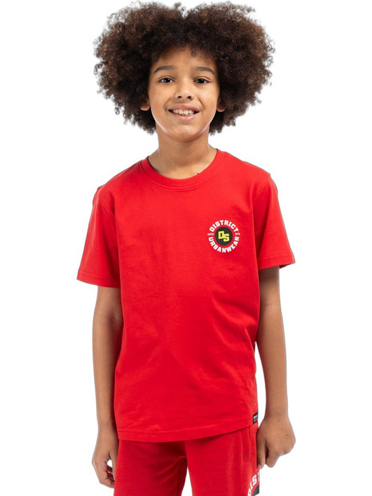 District75 Παιδικό T-Shirt Κοντομάνικο Κόκκινο 126KBSS-707-045