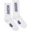 Woodbird Ανδρικές Κάλτσες Ψηλές με Σχέδια Λευκές 2Pack 2336-051