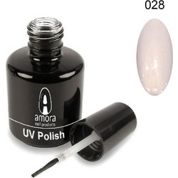 Amora 028 White Gold Ημιμόνιμο Βερνίκι Νυχιών 10ml