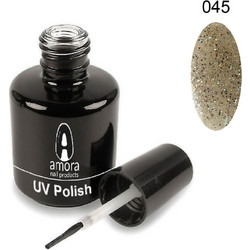 Amora 045 Superstar Silver Ημιμόνιμο Βερνίκι Νυχιών 10ml