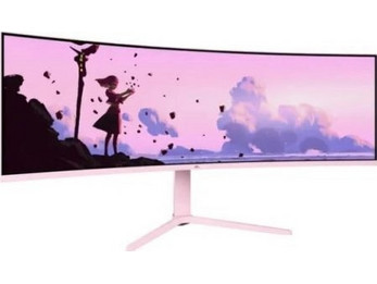 Arozzi NoVa Ultrawide VA HDR Curved Gaming Monitor 49" 5120x1440 165Hz 4ms Pink