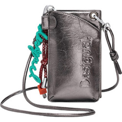 Desigual Milton Μεγάλο Γυναικείο Πορτοφόλι με Clip Ασημί 25WAYP24-9225