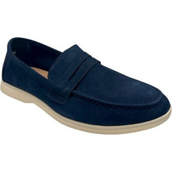 Mitsuko Ανδρικά Μοκασίνια Loafers Καστόρινα Navy Μπλε GS01575M