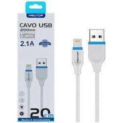 Newtop CU09 USB-A to Lightning Cable 0.2m White 876209