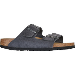 Birkenstock Arizona Δερμάτινα Ανδρικά Σανδάλια Ανατομικά Ανθρακί 10316