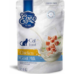 Egeo Pet Food Adult Sterilised Grain Free with Chicken & Goat Milk 85gr