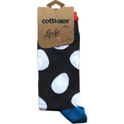 Cotboxer Ανδρικές Κάλτσες Ψηλές Μαύρες CT22A